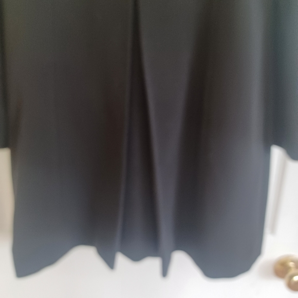 CALVIN KLEIN BLACK COWL NECK BUTTON COAT SIZE SMALL - Picture 3 of 15